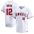 LA.Angels #12 Jorge Soler Player White Limited Home Fdoa Stitched Jerseys