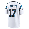 C.Panthers #17 Xavier Legette Player White Home Game Gdoa Stitched Jerseys