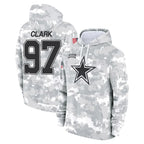 D.Cowboys #97 Kenny Clark Player Arctic Camo Salute to Service Hoodies Limited Game Gdoa Stitched Jerseys