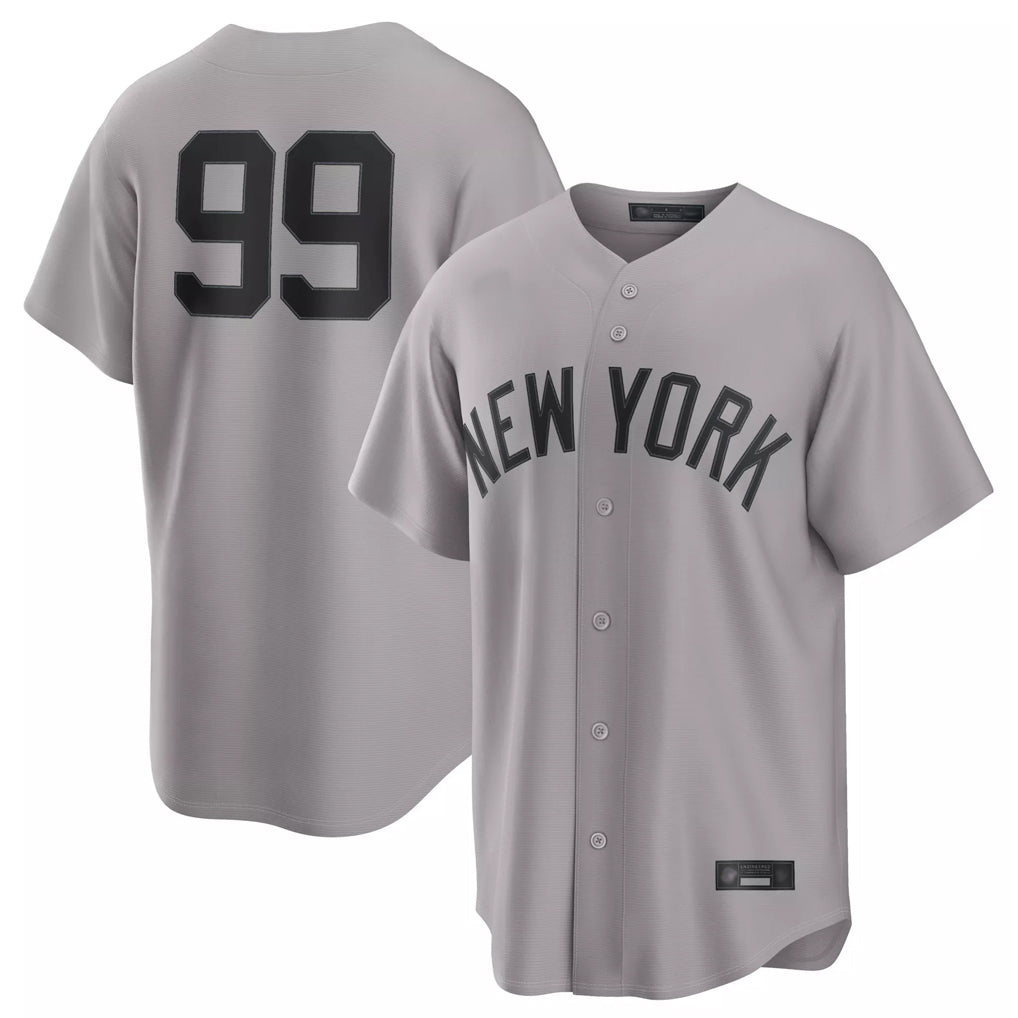 NY.Yankees #99 Aaron Judge Player Gray Game Home Fdoa Stitched Jerseys