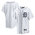 D.Tigers ## Tigers Blank Player White Home Game Gdoa Stitched Jerseys