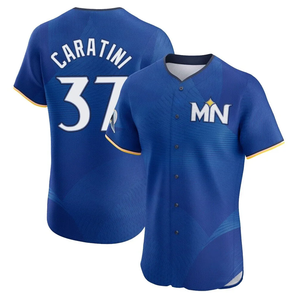 M.Twins #37 Victor Caratini Player Royal City Connect Limited Elite Home Fdoa Stitched Jerseys