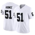 LV.Raiders #51 Malcolm Koonce Player White Limited Vapor F.U.S.E. Home Game Gdoa Stitched Jerseys
