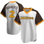 S.Diego Padres #2 Xander Bogaerts Player White Home Cooperstown Collection Replica Game Fdoa Stitched Jerseys