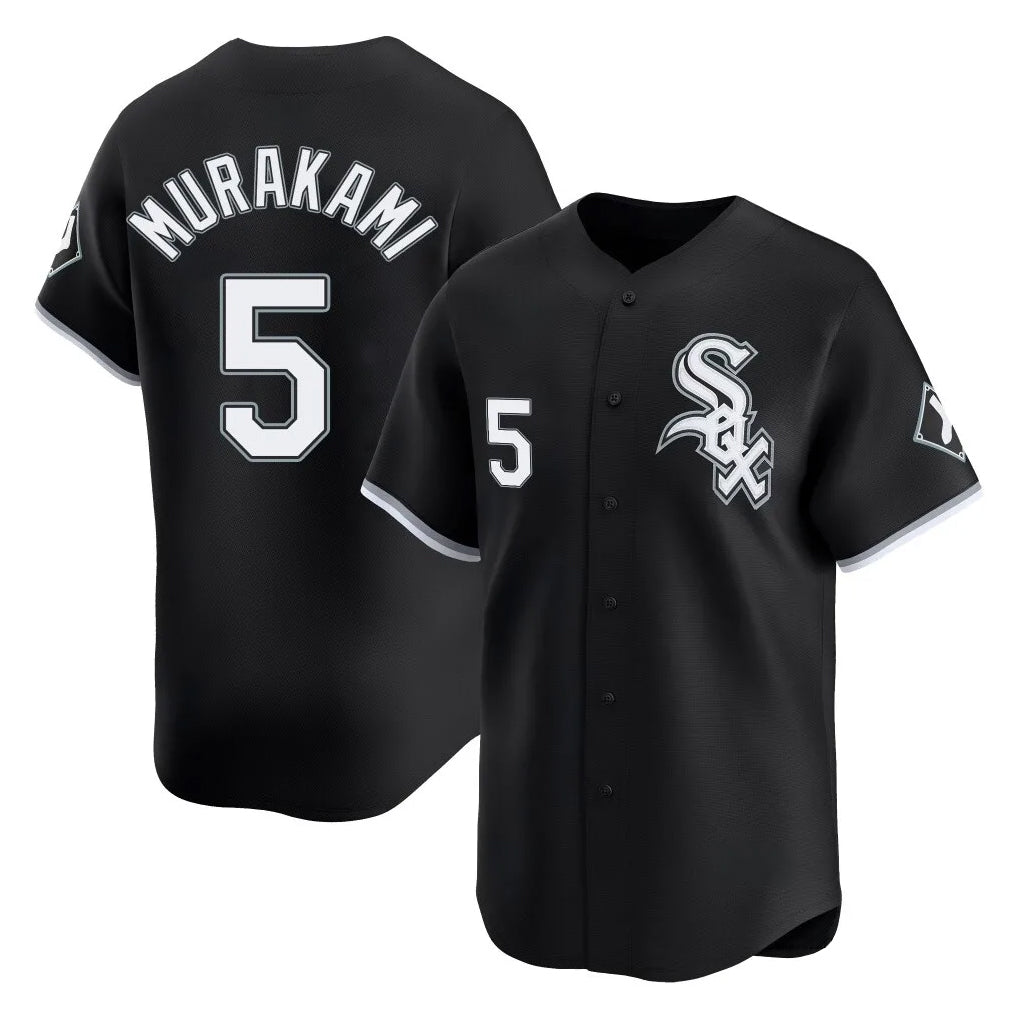 C.White Sox #5 Munetaka Murakami Player Black Limited Home Gdoa Stitched Jerseys