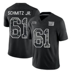 NY.Giants #61 John Michael Schmitz Jr. Player Black Limited 2026 Salute to Service Home Game Gdoa Stitched Jerseys
