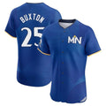 M.Twins #25 Byron Buxton Player Royal City Connect Limited Elite Home Fdoa Stitched Jerseys