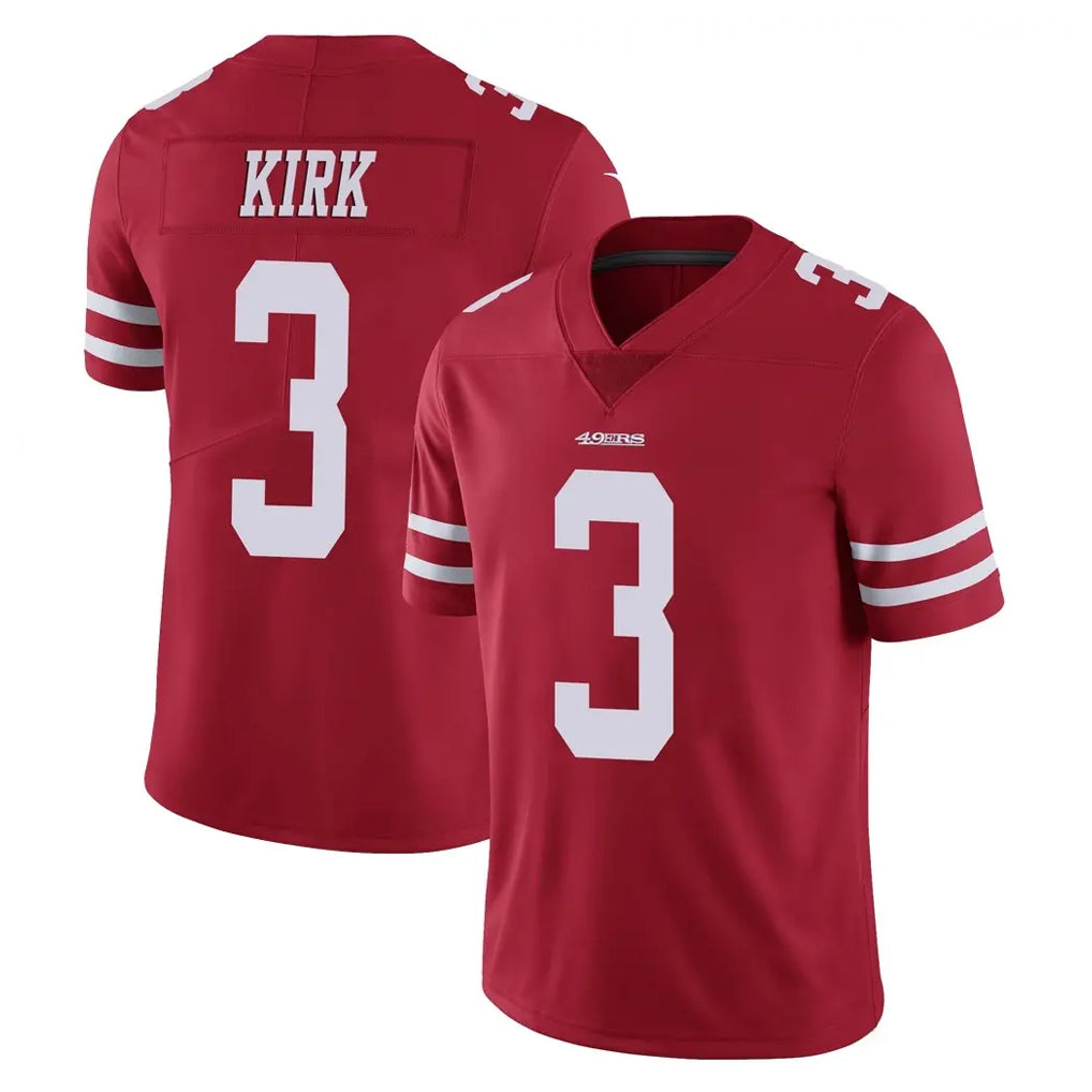 SF.49ers #3 Christian Kirk Player Red Limited Vapor Untouchable Home Game Gdoa Stitched Jerseys