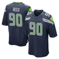 S.Seahawks #90 Jarran Reed Player Navy Home Game Gdoa Stitched Jerseys