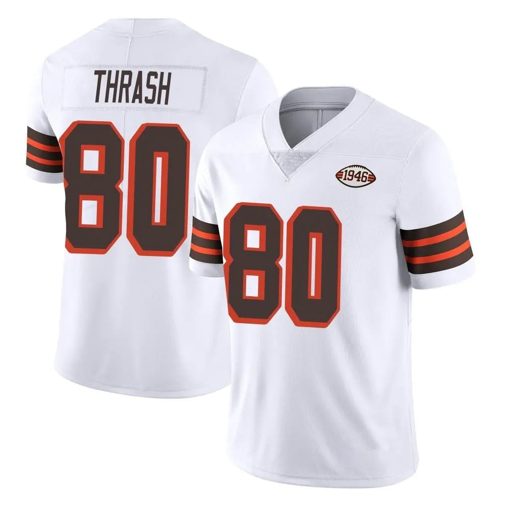 C.Browns #80 Jamari Thrash Player White Limited  Vapor 1946 Collection Alternate Game Gdoa Stitched Jerseys