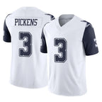 D.Cowboys #3 George Pickens Player White-Navy Limited Vapor F.U.S.E. Home Game Gdoa Stitched Jerseys