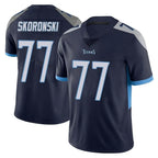 T.Titans #77 Peter Skoronski Player Navy Limited Vapor Untouchable Home Game Gdoa Stitched Jerseys