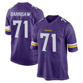 M.Vikings #71 Christian Darrisaw Player Purple Home Game Gdoa Stitched Jerseys