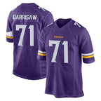 M.Vikings #71 Christian Darrisaw Player Purple Home Game Gdoa Stitched Jerseys