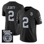 LV.Raiders #2 Ashton Jeanty Player Black Vapor Limited Home Game Gdoa Stitched Jerseys