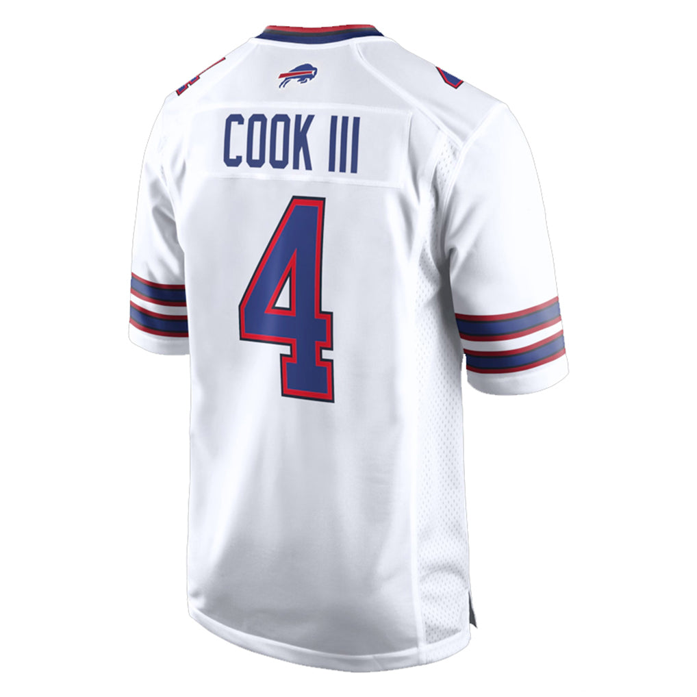 B.Bills #4 James Cook III Player White Home Game Gdoa Stitched Jerseys