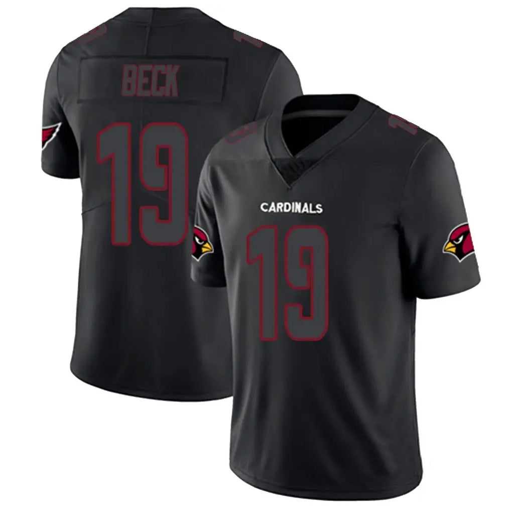 A.Cardinals #19 Carson Beck Player Black Impact Limited Home Game Gdoa Stitched Jerseys