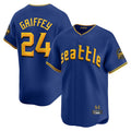 S.Mariners #24 Ken Griffey Jr Player Royal City Connect Home Limited Fdoa Stitched Jerseys