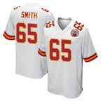 KC.Chiefs #65 Trey Smith Player White Home Game Gdoa Stitched Jerseys