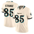 J.Jaguars #85 Brenton Strange Player Natural Limited 2026 Rivalries Collection Game Gdoa Stitched Jerseys