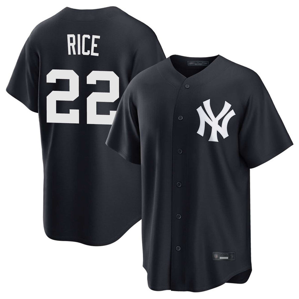 NY.Yankees #22 Ben Rice Player Navy Game Home Fdoa Stitched Jerseys
