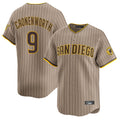 S.Diego Padres #9 Jake Cronenworth Player Khaki Home Limited Fdoa Stitched Jerseys
