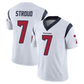 H.Texans #7 CJ Stroud Player White Limited Vapor Untouchable Home Game Gdoa Stitched Jerseys