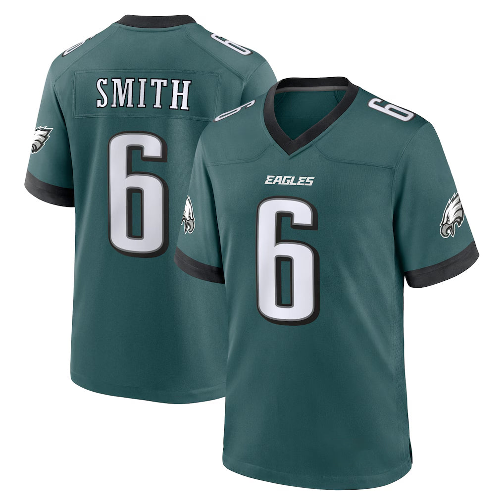 P.Eagles #6 DeVonta Smith Player Green Home Game Gdoa Stitched Jerseys