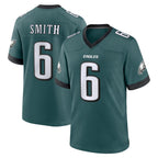 P.Eagles #6 DeVonta Smith Player Green Home Game Gdoa Stitched Jerseys