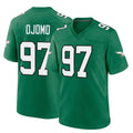 P.Eagles #97 Moro Ojomo Player Green Kelly Alternate Home Game Gdoa Stitched Jerseys