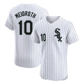 C.White Sox #10 Chase Meidroth Player White Stripe Limited Elite Home Gdoa Stitched Jerseys