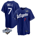 LA.Dodgers #7 Blake Snell Player Royal Game World Series Home Fdoa Stitched Jerseys