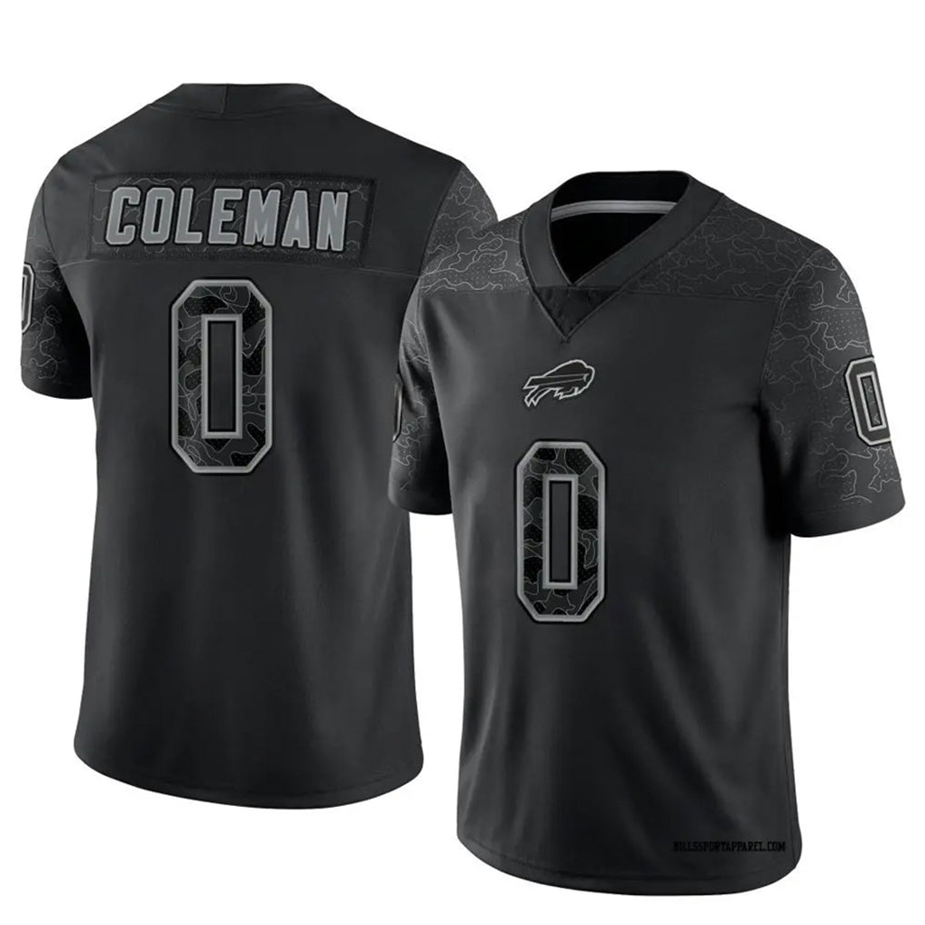 B.Bills #0 Keon Coleman Player Black RFLCTV Limited Gdoa Stitched Jerseys