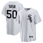C.White Sox #50 Lenyn Sosa Player White Stripe Home Game Gdoa Stitched Jerseys