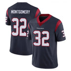 H.Texans #32 David Montgomery Player Navy Limited Vapor Untouchable Home Game Gdoa Stitched Jerseys