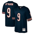 C.Bears #9 Jim McMahon Player Navy Mitchell & Ness Navy Legacy Replica Gdoa Stitched Jerseys