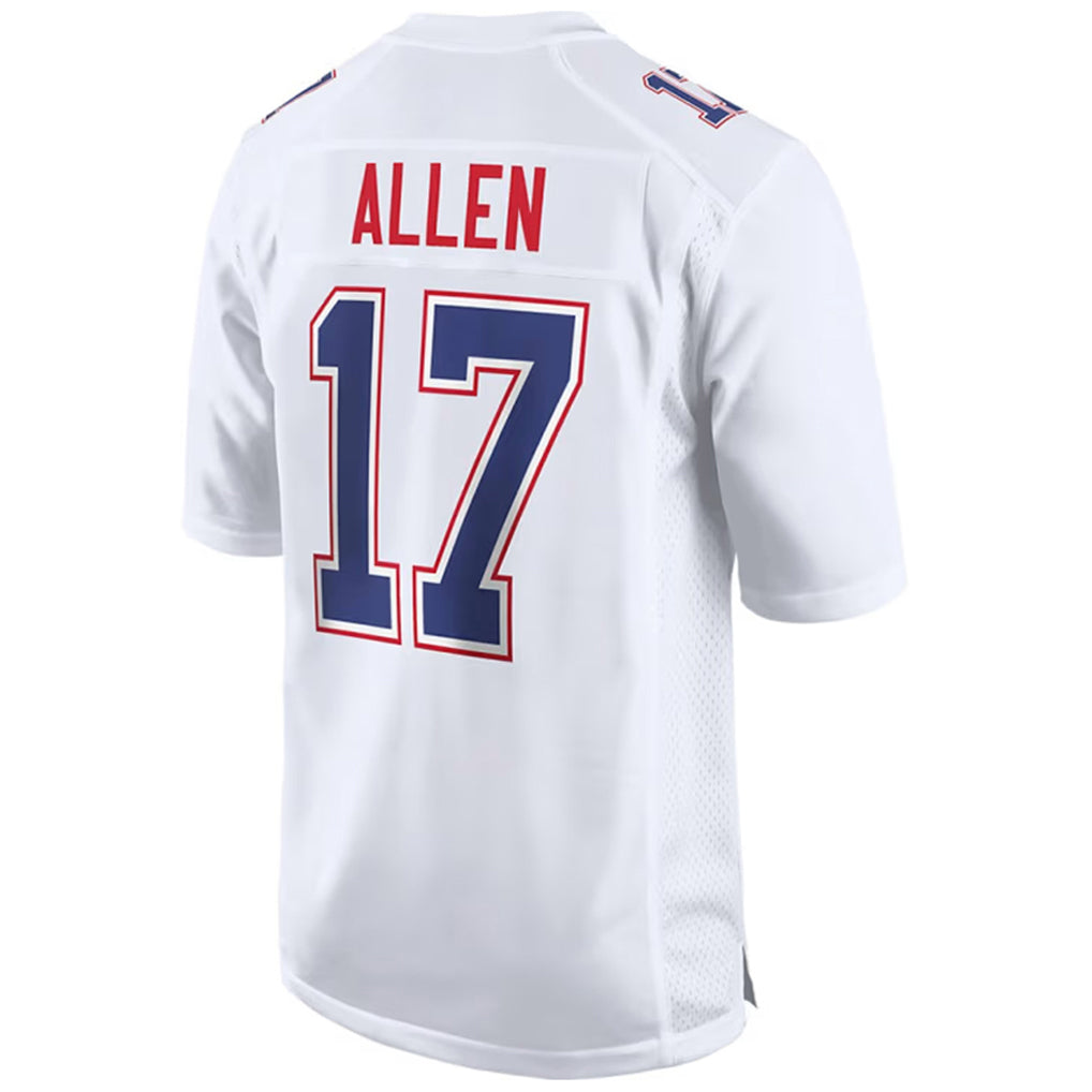 B.Bills #17 Josh Allen Player White Tundra Gdoa Stitched Jerseys