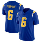 LA.Chargers #6 Denzel Perryman Player Royal Limited Vapor Home Game Gdoa Stitched Jerseys