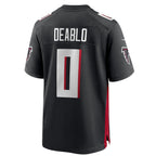 A.Falcons #0 Divine Deablo Player Black Home Game Gdoa Stitched Jerseys