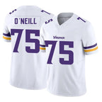 M.Vikings #75 Brian O'Neill Player White Limited Vapor F.U.S.E. Home Game Gdoa Stitched Jerseys