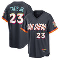 S.Diego Padres #23 Fernando Tatis Jr Player Obsidian 2026 City Connect Home Game T-shirt Fdoa Stitched Jerseys