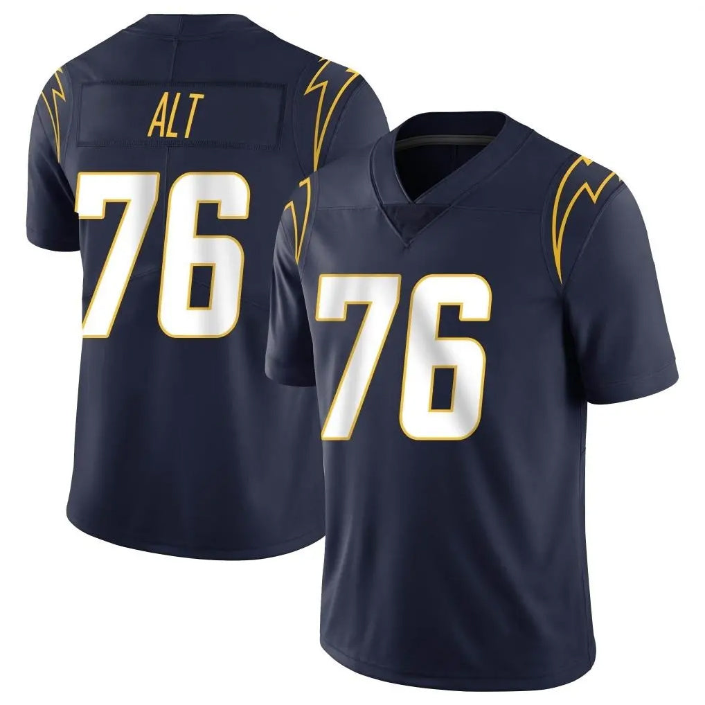 LA.Chargers #76 Joe Alt Player Navy Limited Vapor Untouchable Home Game Gdoa Stitched Jerseys