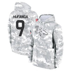 D.Broncos #9 Talanoa Hufanga Player Arctic Camo Salute to Service Hoodies Limited Game Gdoa Stitched Jerseys