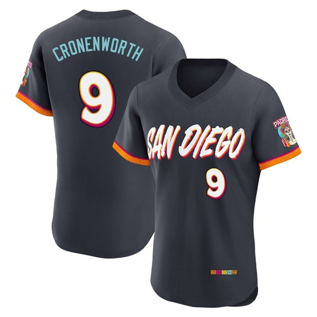 S.Diego Padres #9 Jake Cronenworth Player Obsidian 2026 City Connect Home Limited Elite T-shirt Fdoa Stitched Jerseys