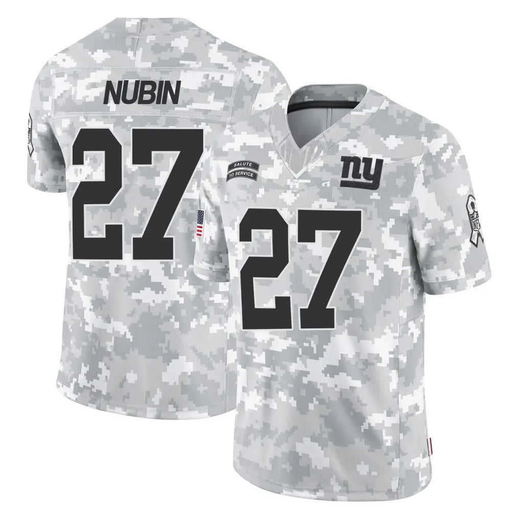 NY.Giants #27 Tyler Nubin Player Arctic Camo Salute To Service Limited Game Gdoa Stitched Jerseys