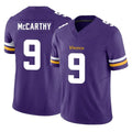 M.Vikings #9 J.J. McCarthy Player Purple Limited Vapor F.U.S.E. Home Game Gdoa Stitched Jerseys