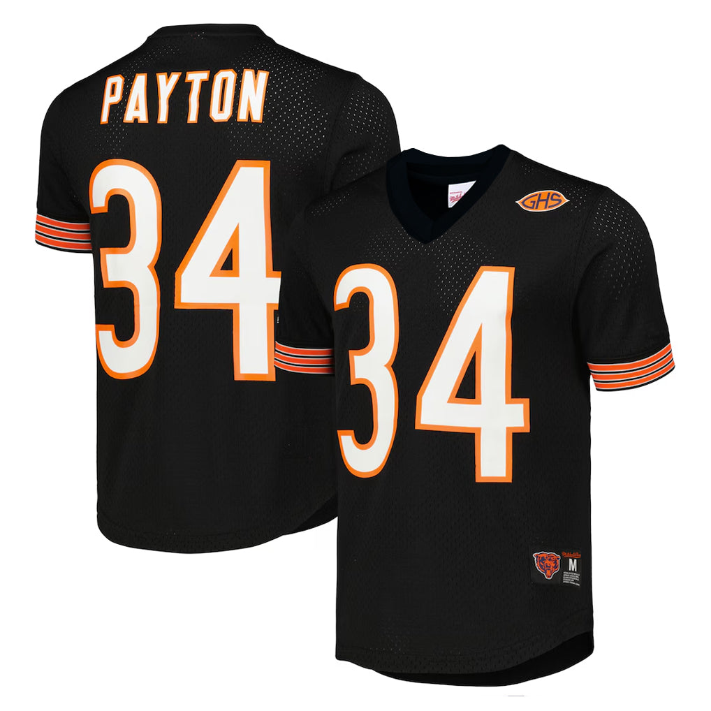 C.Bears #34 Walter Payton Player Navy 1985 Walter Payton Mitchell & Ness Throwback Retired Gdoa Stitched Jerseys