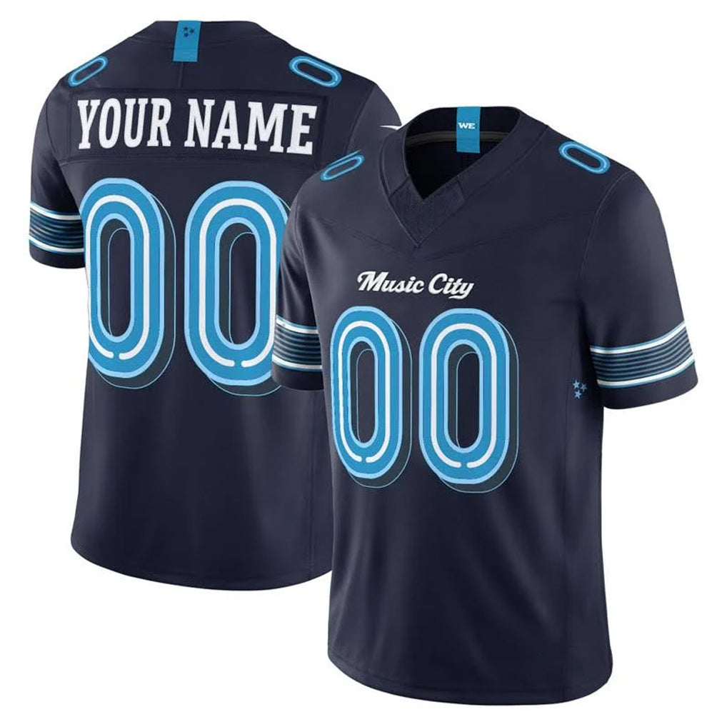 Custom T.Titans Navy 2026 Rivalries Collection Limited Home Game Any Name & Numbers Gdoa Stitched Jerseys