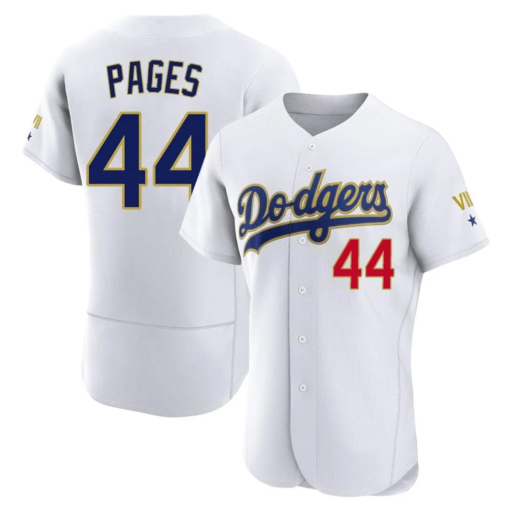 LA.Dodgers #44 Andy Pages Player Gold White 2026 Collection Stadium Limited Elite Fdoa Stitched Jerseys