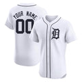 Custom D.Tigers White Limited Elite Home Game Any Name & Number Gdoa Stitched Jerseys